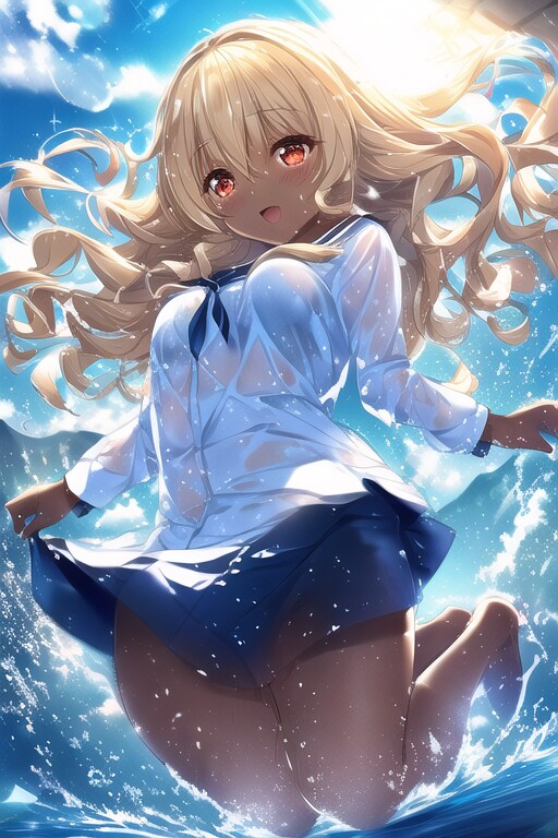 水遊び！３