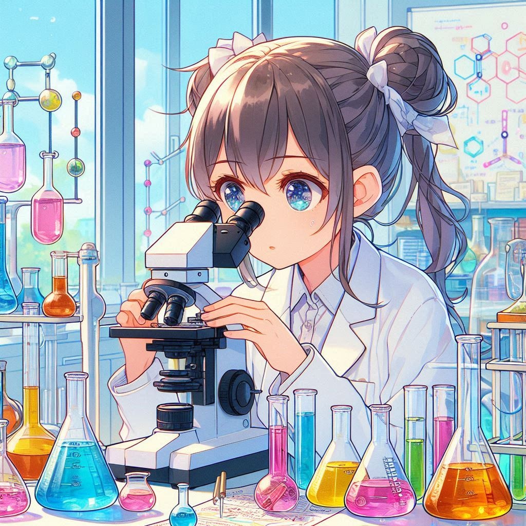 サイエンスな少女(DALL-E)