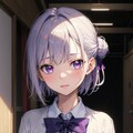 （２３８HQ）銀髪ちゃん制服 3枚目