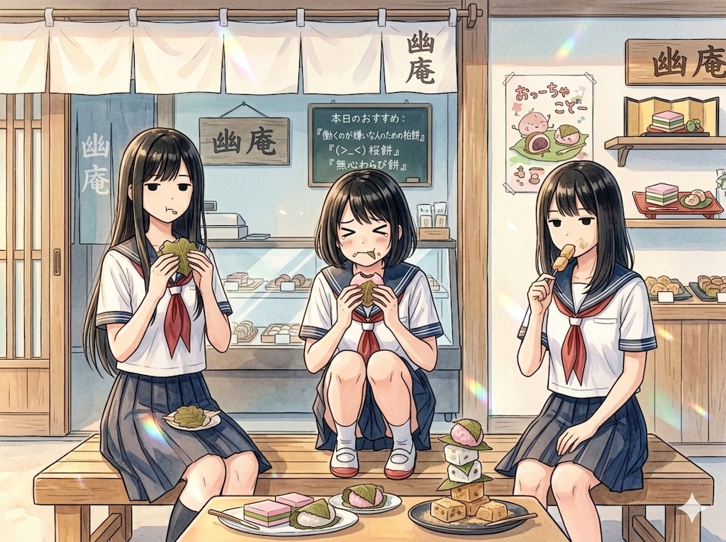 たくさんの甘味を完備