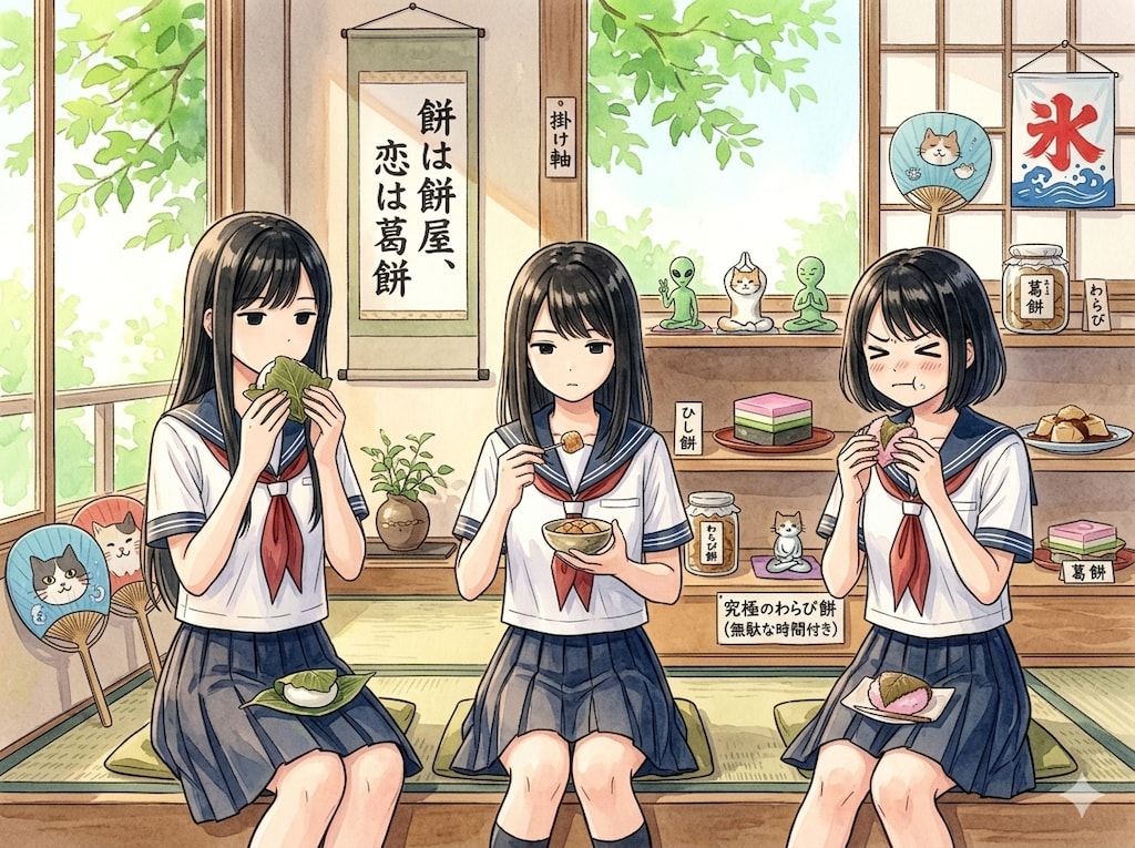 たくさんの甘味を完備