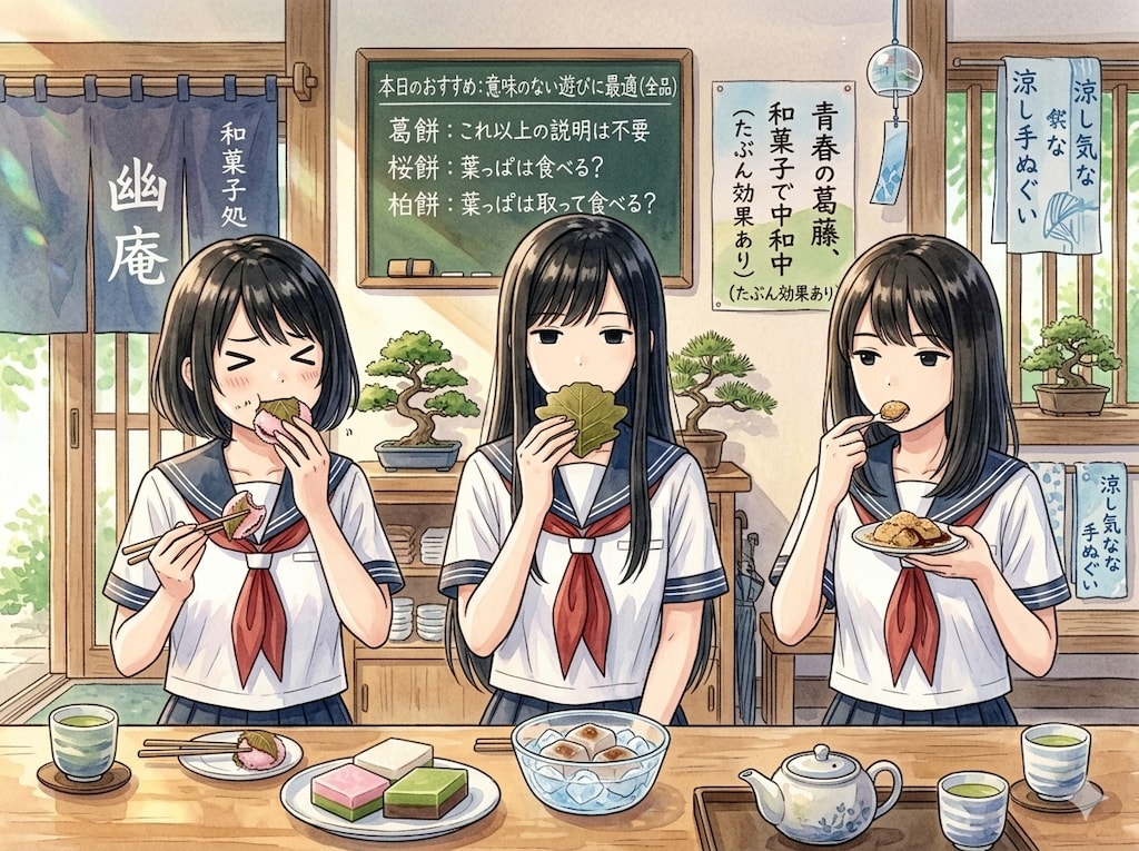 たくさんの甘味を完備