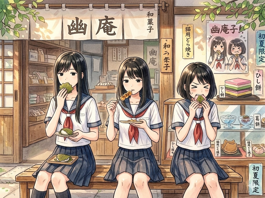 たくさんの甘味を完備