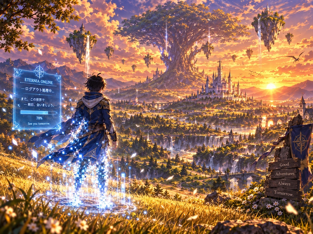 夕暮れの VR世界