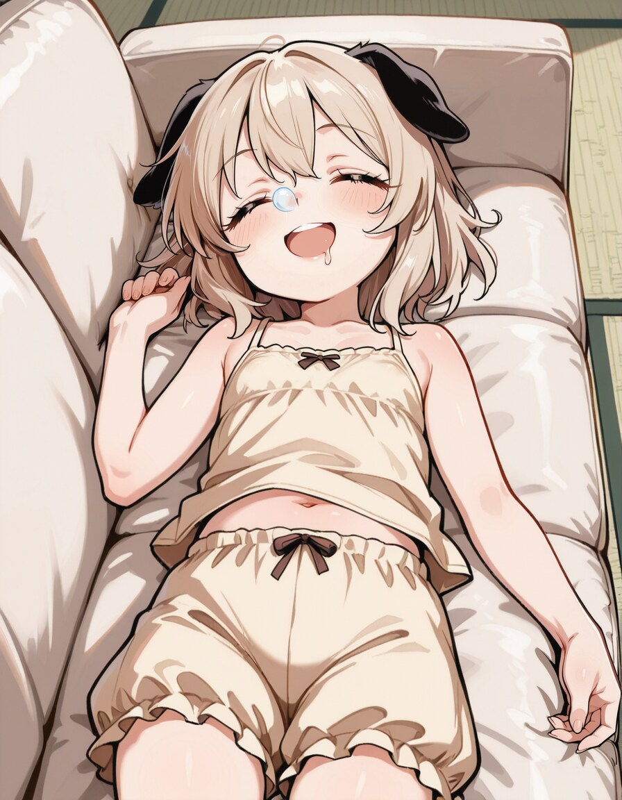 今日のわん娘 #4 「お昼寝するわん娘」