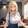 料理をする女の子 2枚目