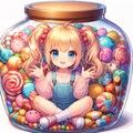 Little girl in a candy jar, 2枚目