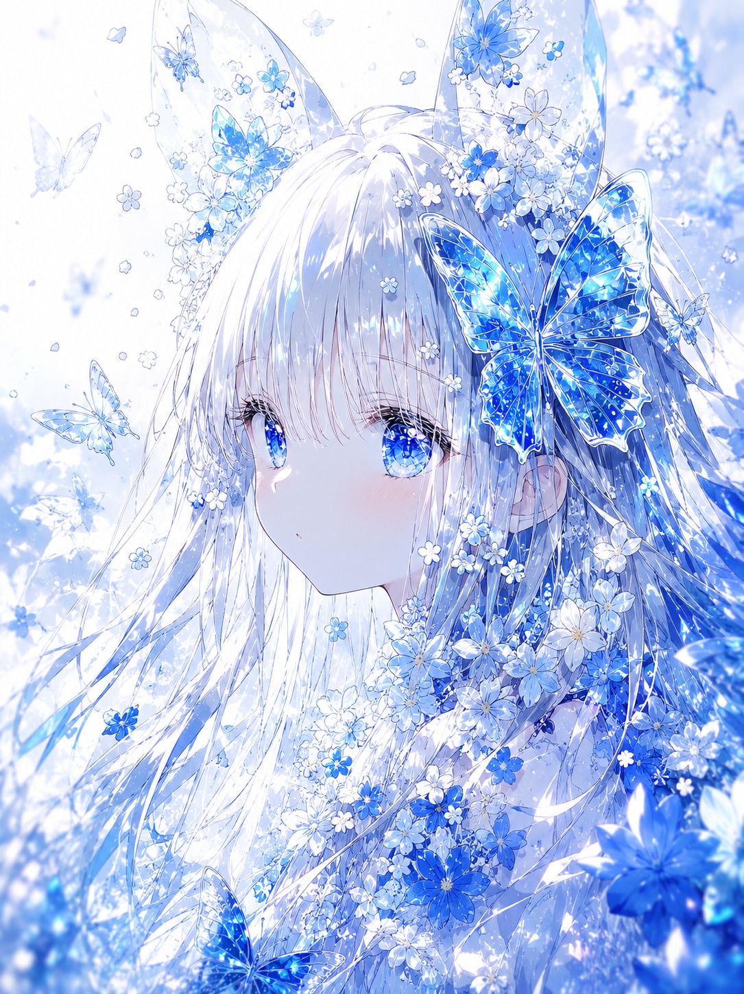 蒼蝶は、花の夢を見る。
