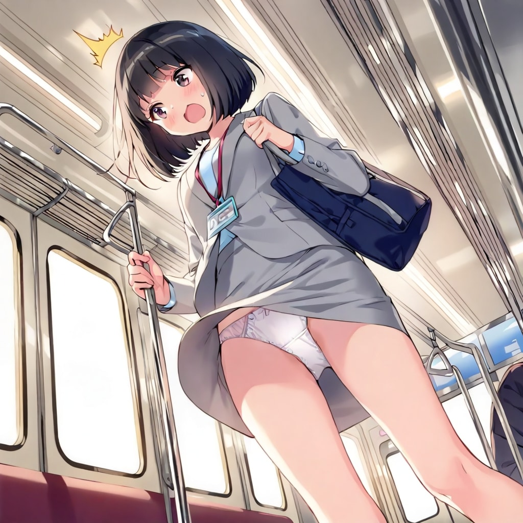 電車が揺れて・・♡