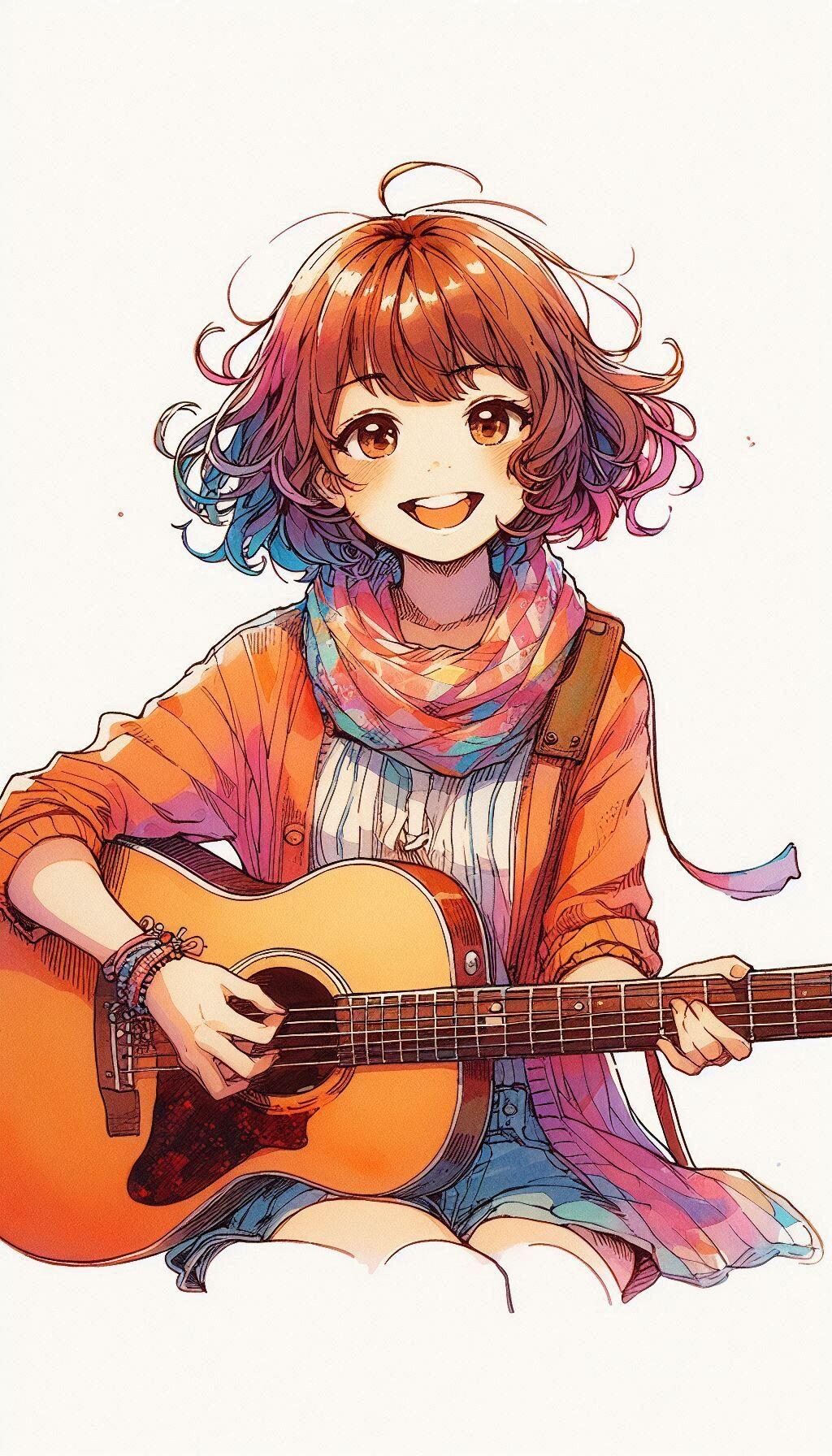 ギターを弾く少女18