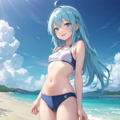 砂浜と水着5