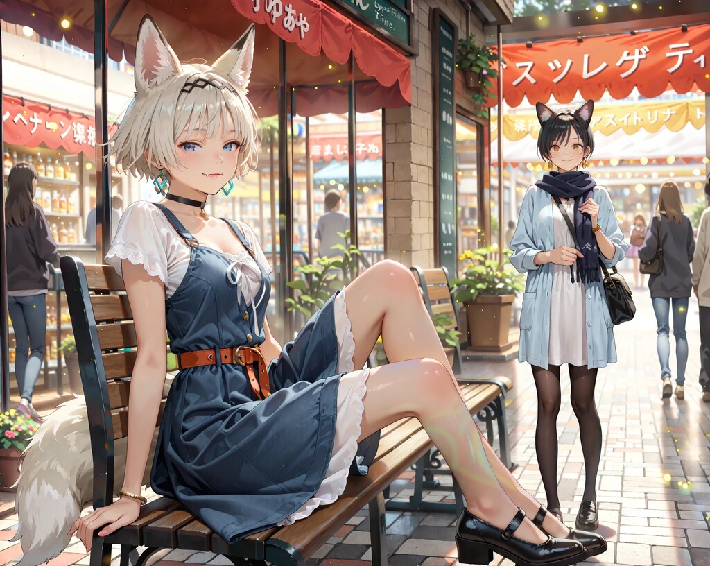 マルシェでデートの待ち合わせ