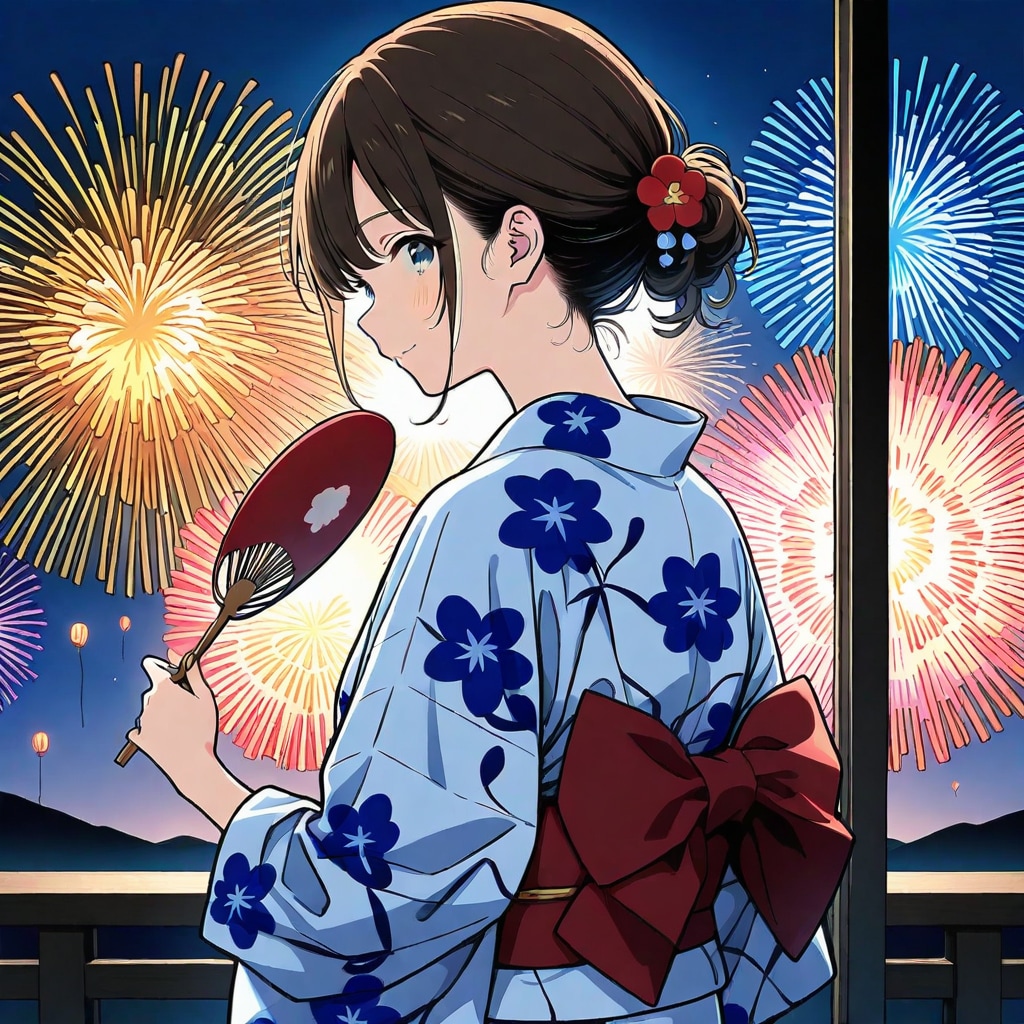 BEHIMOTHで花火と少女