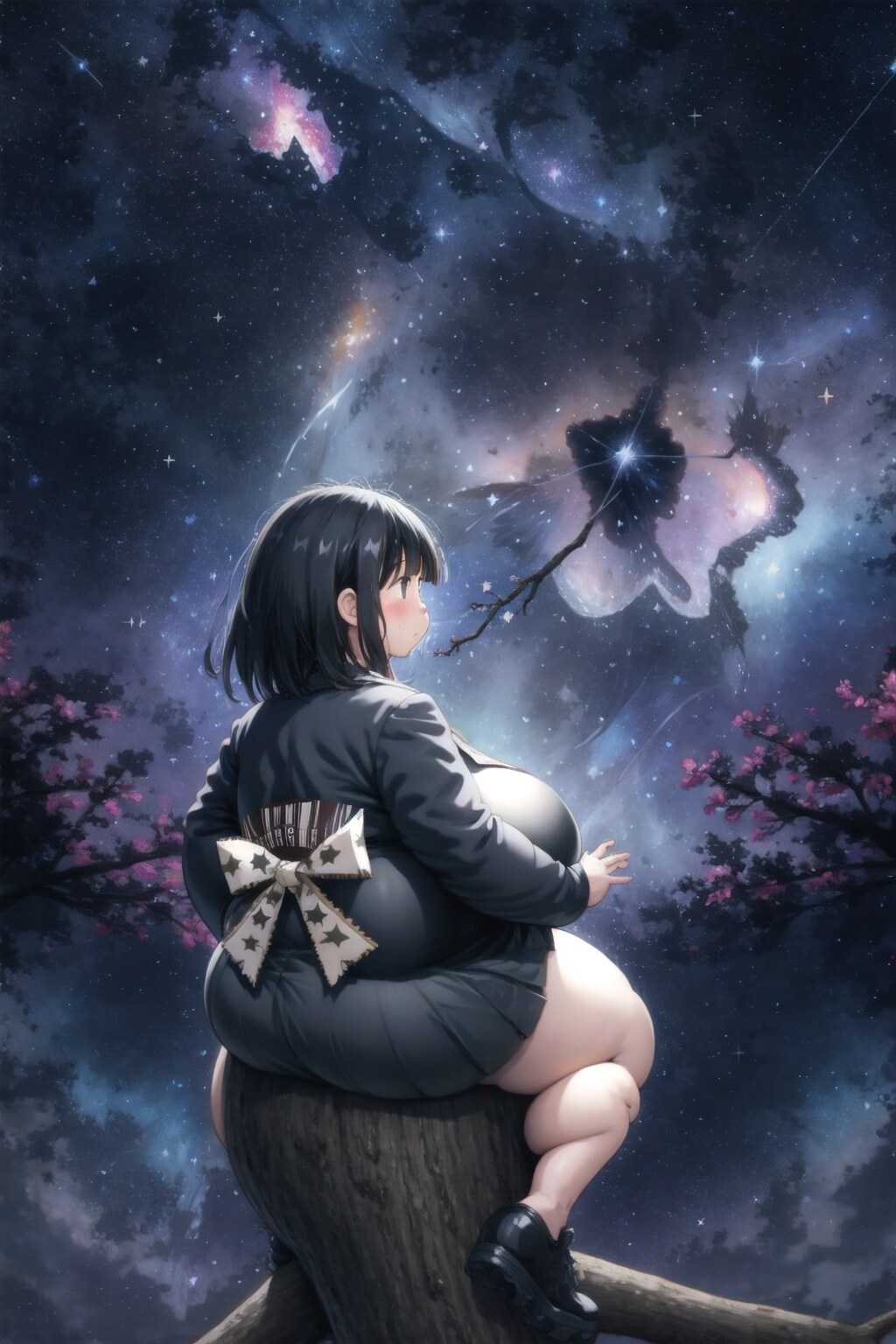 夜空×星空×夜景＝星空系AIアート