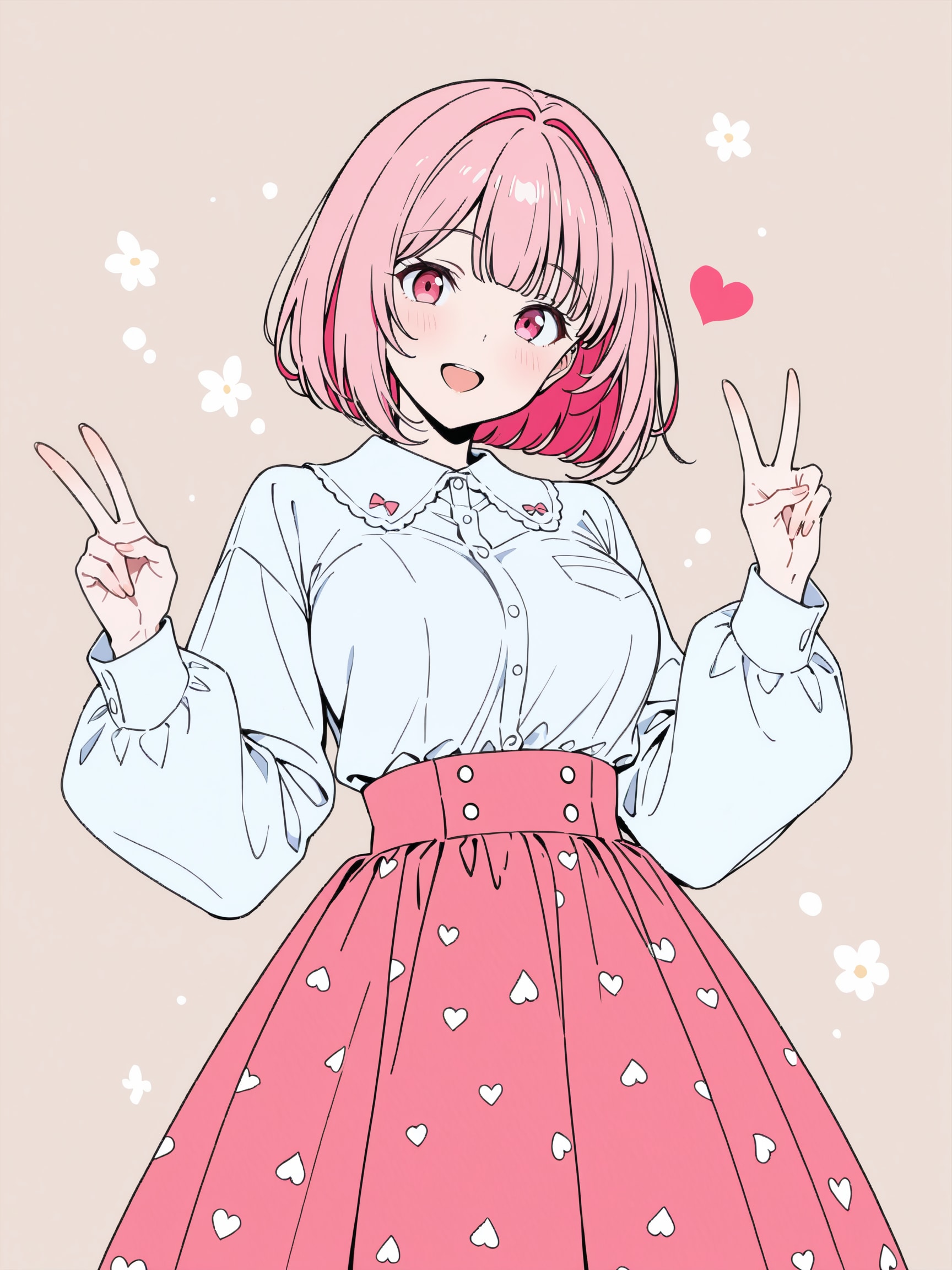 ピース！両手