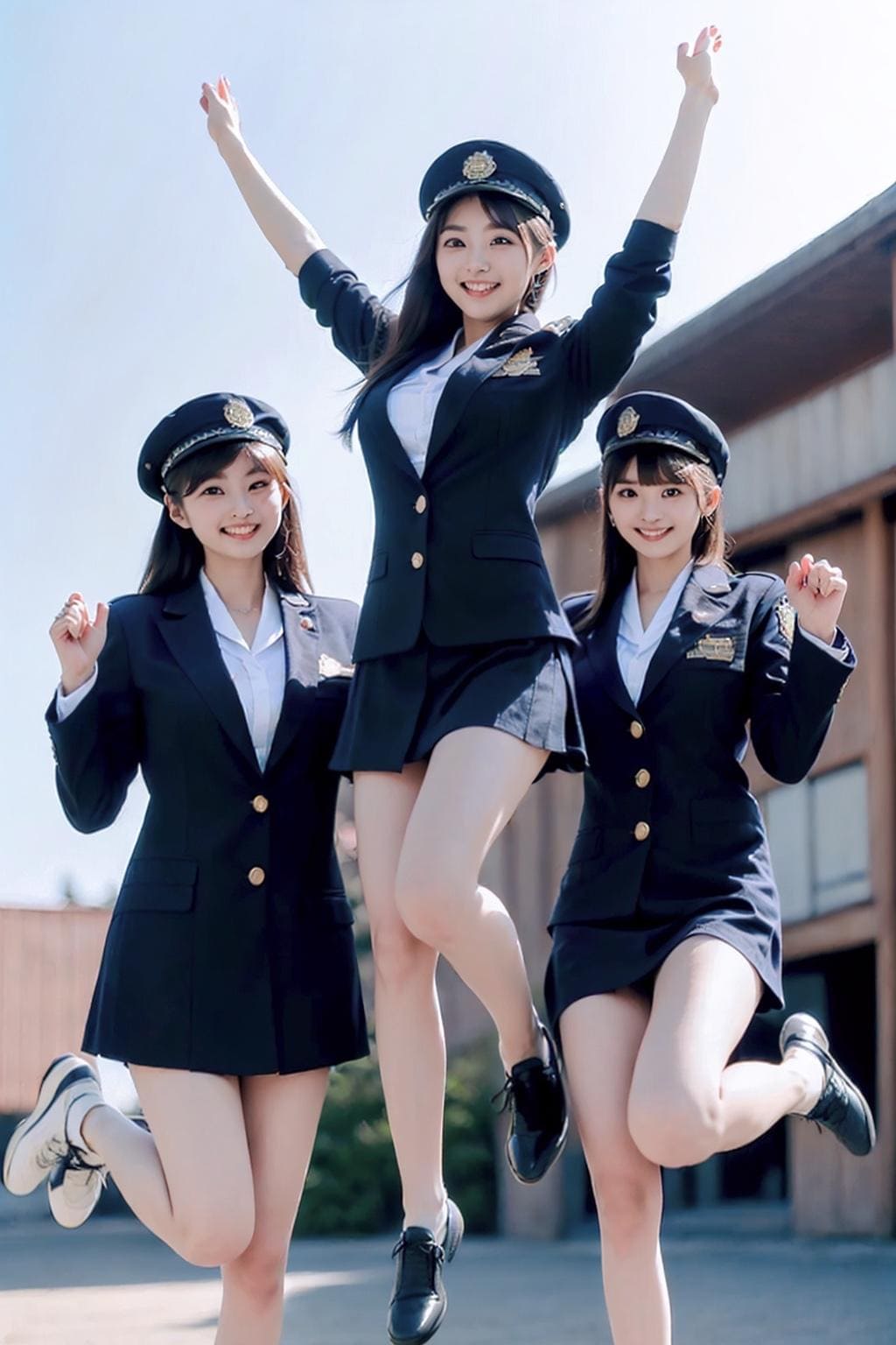 婦警のグリコポーズ