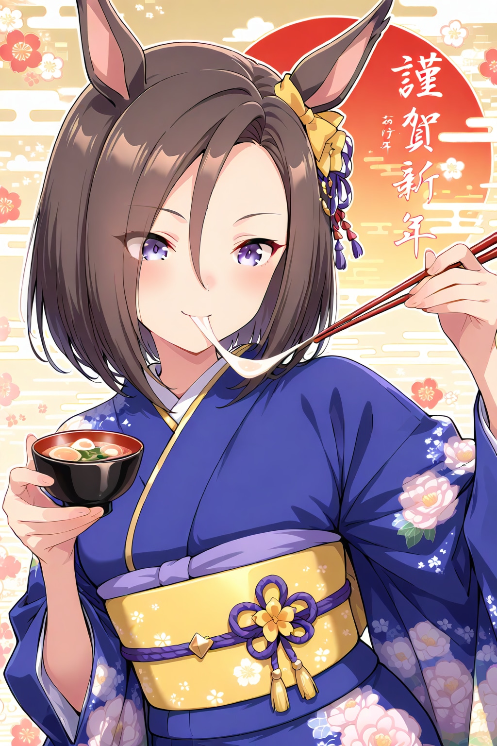雑煮を食べるウマ娘3 | の人気AIイラスト・グラビア