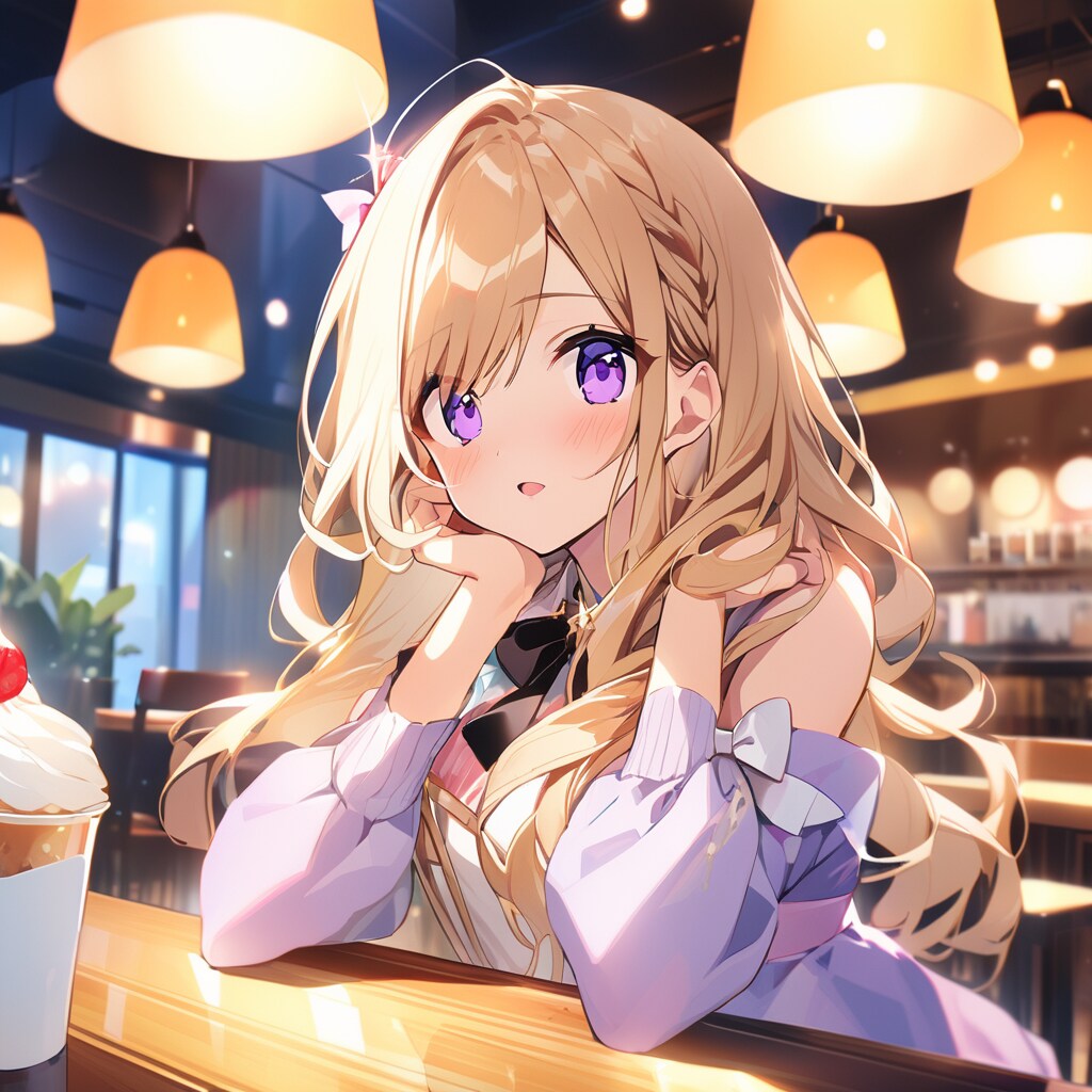 金髪アイドルとお忍びデート6 | の人気AIイラスト・グラビア