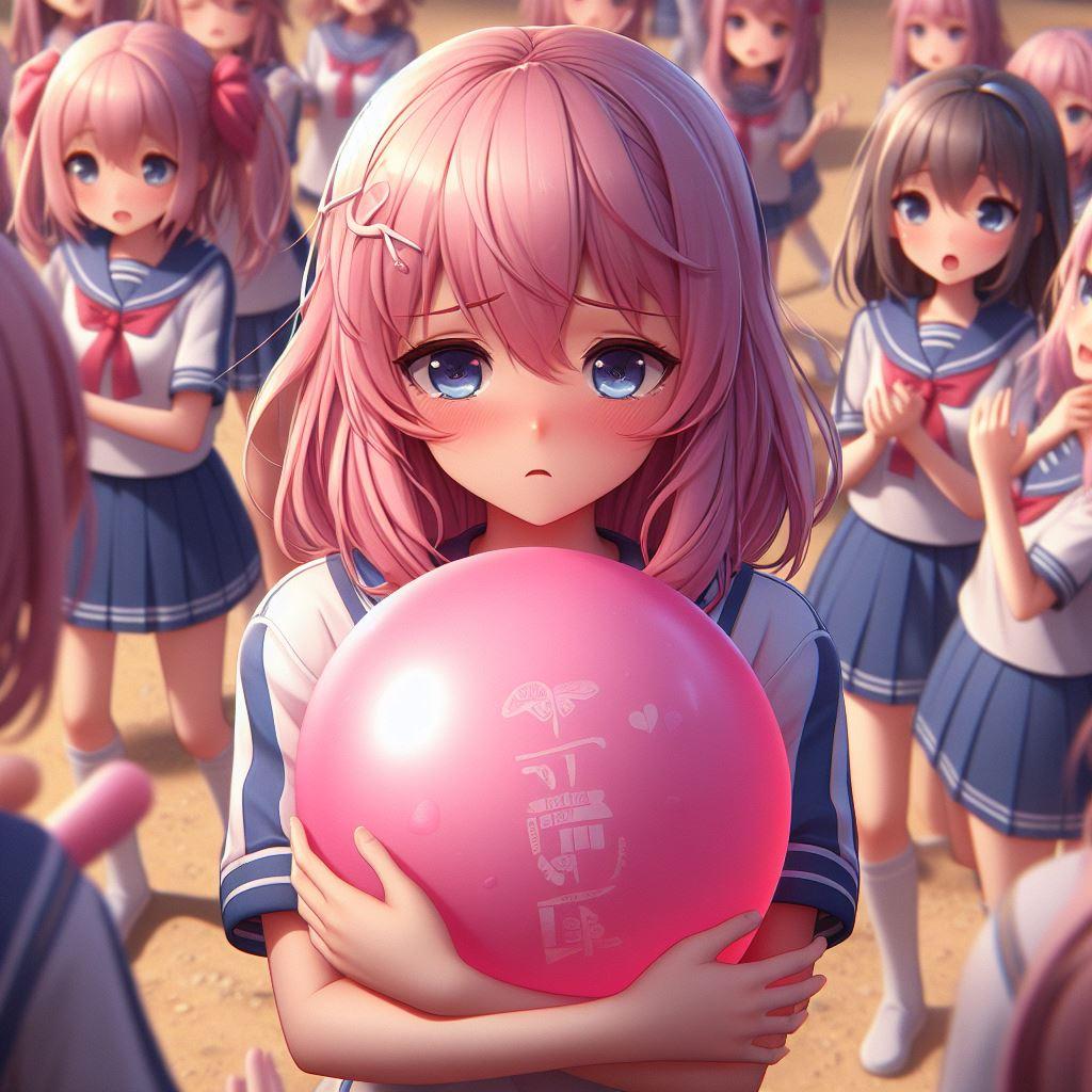みんなの前で風船割りなんて……どうしよう凄く恥ずかしい
