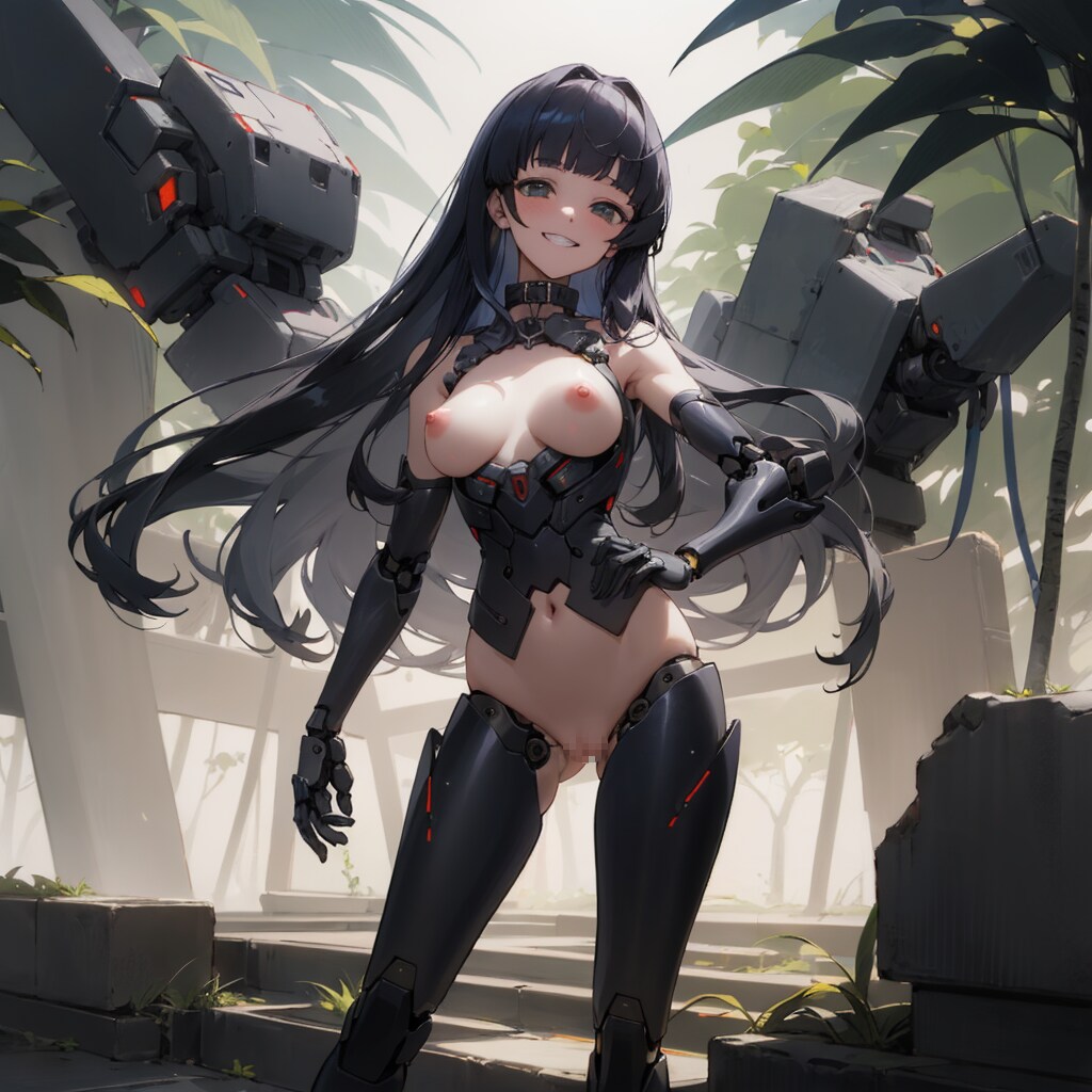ジャングルのメカ少女
