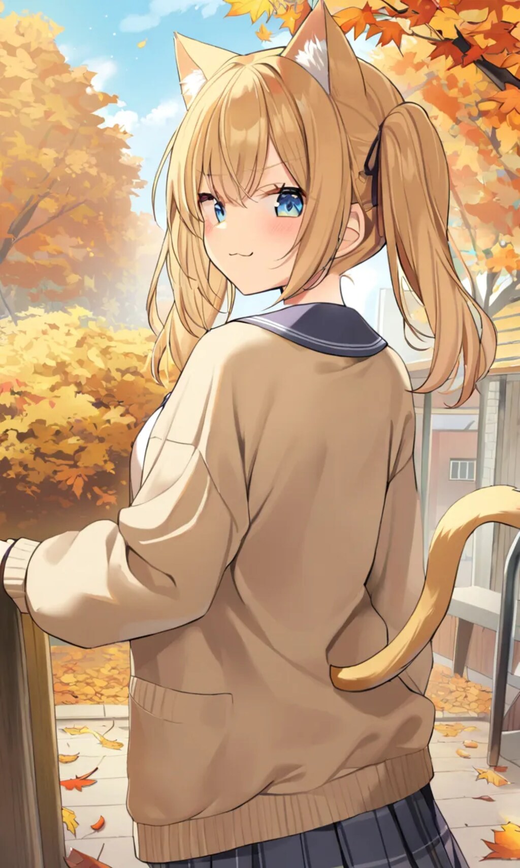 こるり「秋の綺麗な振り向き」まや「うぜえ顔」