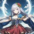 彲影(ちかげ)× 水上竜巻の嵐の神Ewiniar 3枚目