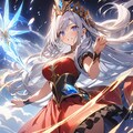 彲影(ちかげ)× 水上竜巻の嵐の神Ewiniar 2枚目