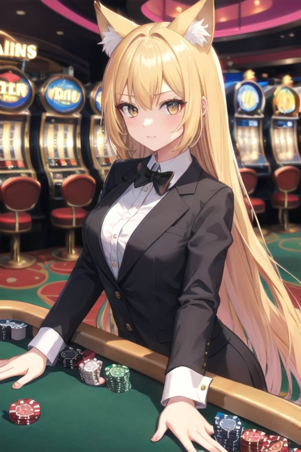 カジノディーラー（ポンコツキツネ）