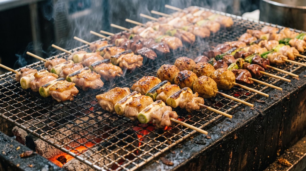 摩訶不思議食堂の焼き鳥食べ放題と飲み放題付プラン