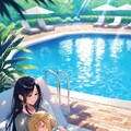 お姉さまとプールデート 4枚目