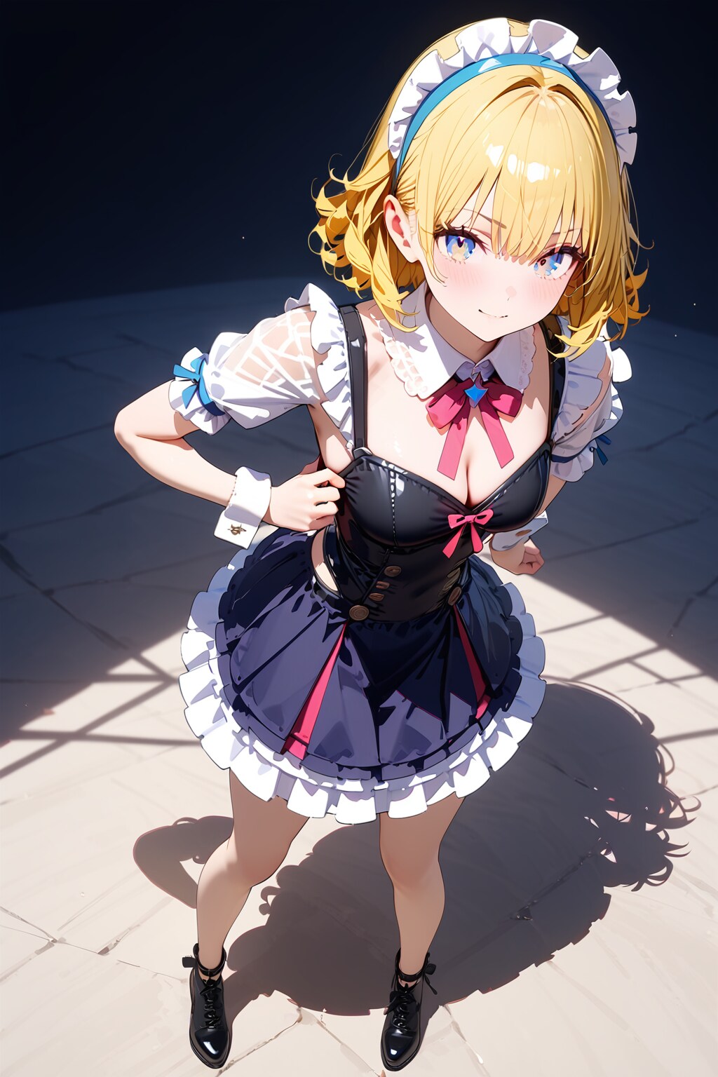 (709HQ)金髪ちゃんゴスロリ | の人気AIイラスト・グラビア