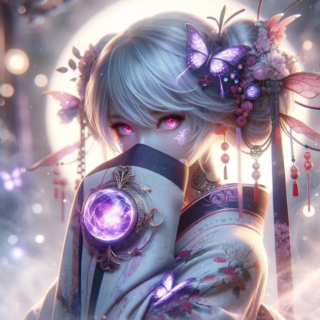 紫色の宝玉