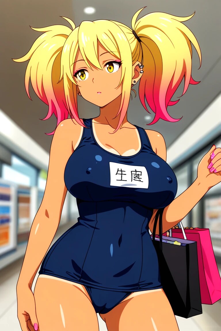 ギャル子　スク水ショッピングin seaART