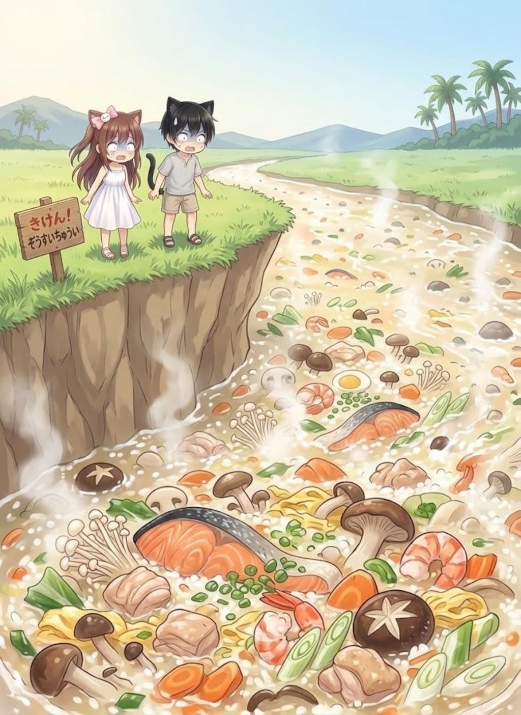 大雨でぞうすい