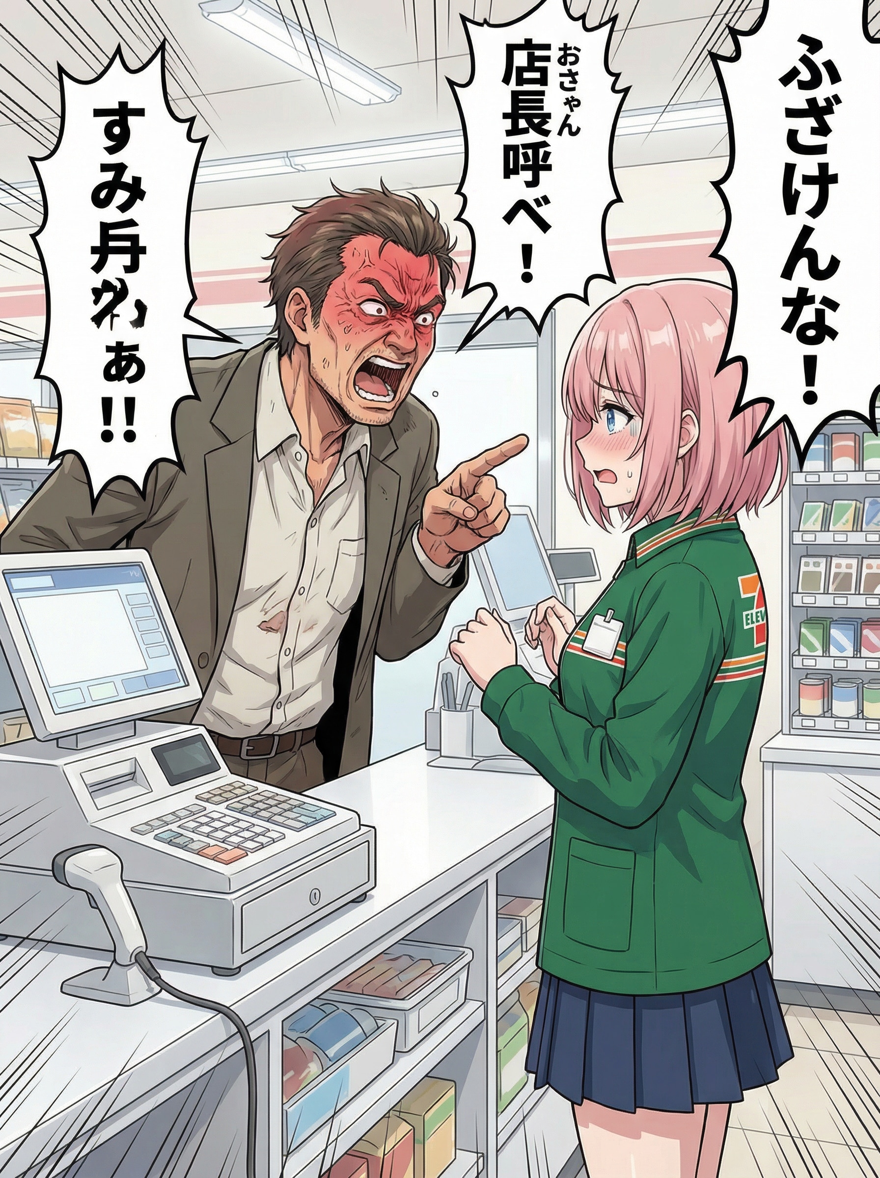 レジ打ちファイト | の人気AIイラスト・グラビア