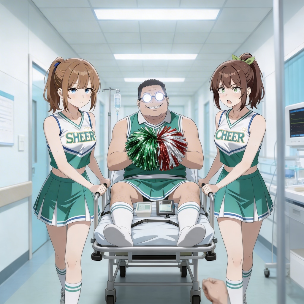 チア衣装クリニックに男性患者が入院するようです(^_^;)
