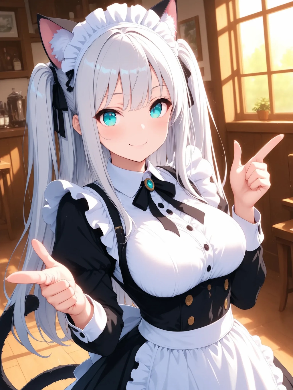 午後も頑張りますよご主人様✨メイドcilucilu