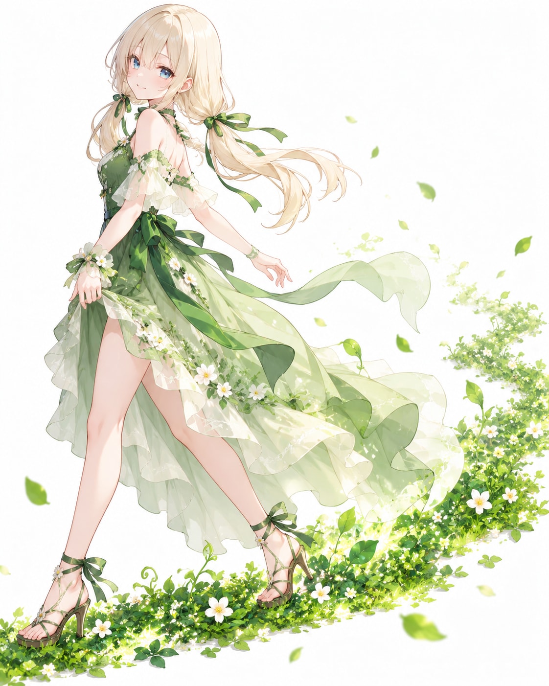 緑のドレス | の人気AIイラスト・グラビア