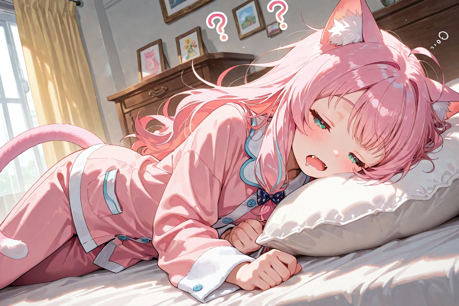 今日二回目の猫耳ピンクちゃん | の人気AIイラスト・グラビア