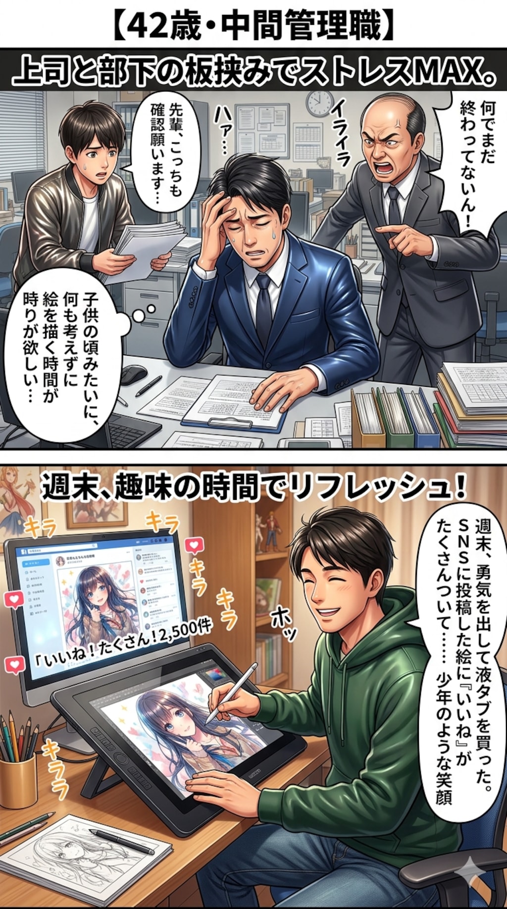 2コマ漫画