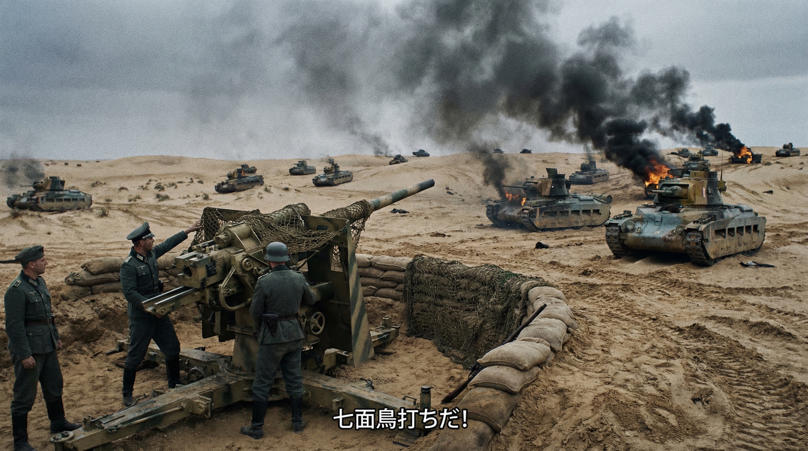 アハト・アハトの咆哮(88mm高射砲水平射撃)