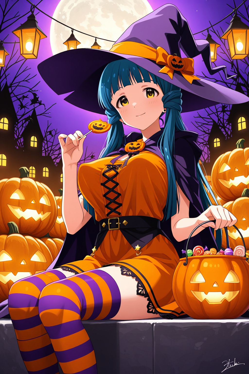 魔法使いコスプレをした麗花さん