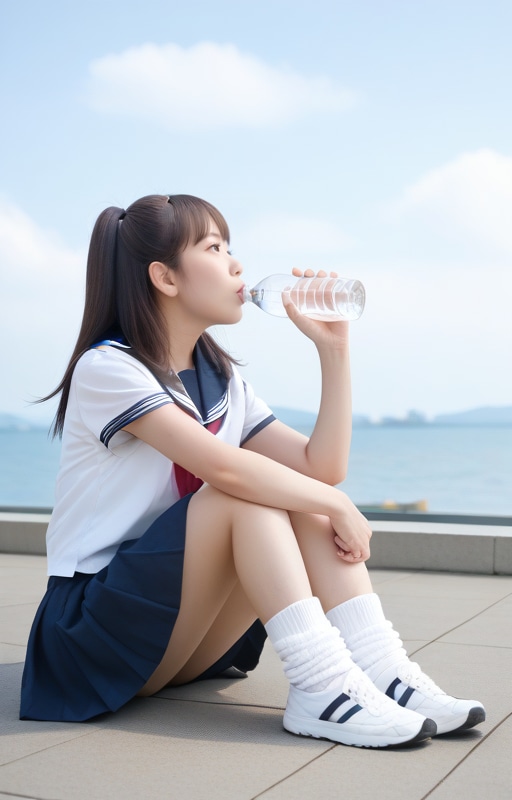 今日は暑いね