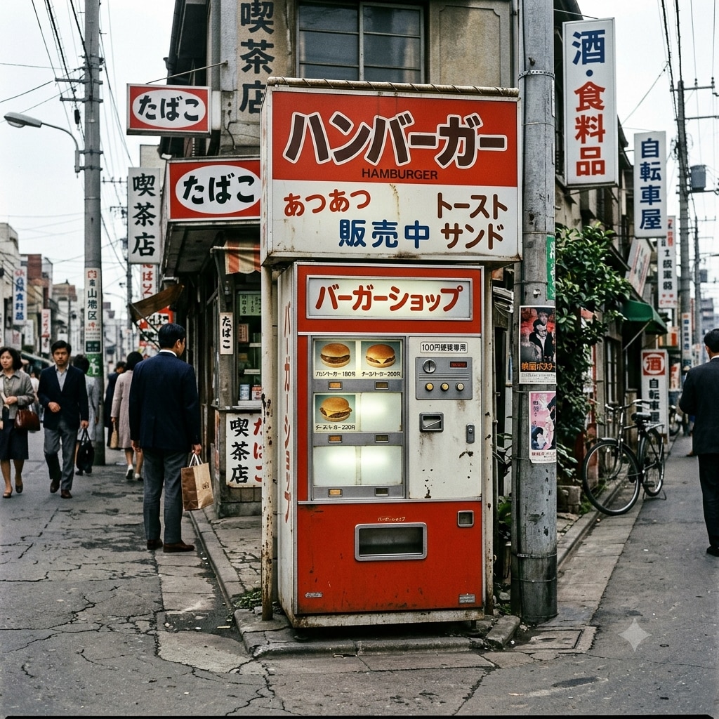 ハンバーガーの自販機