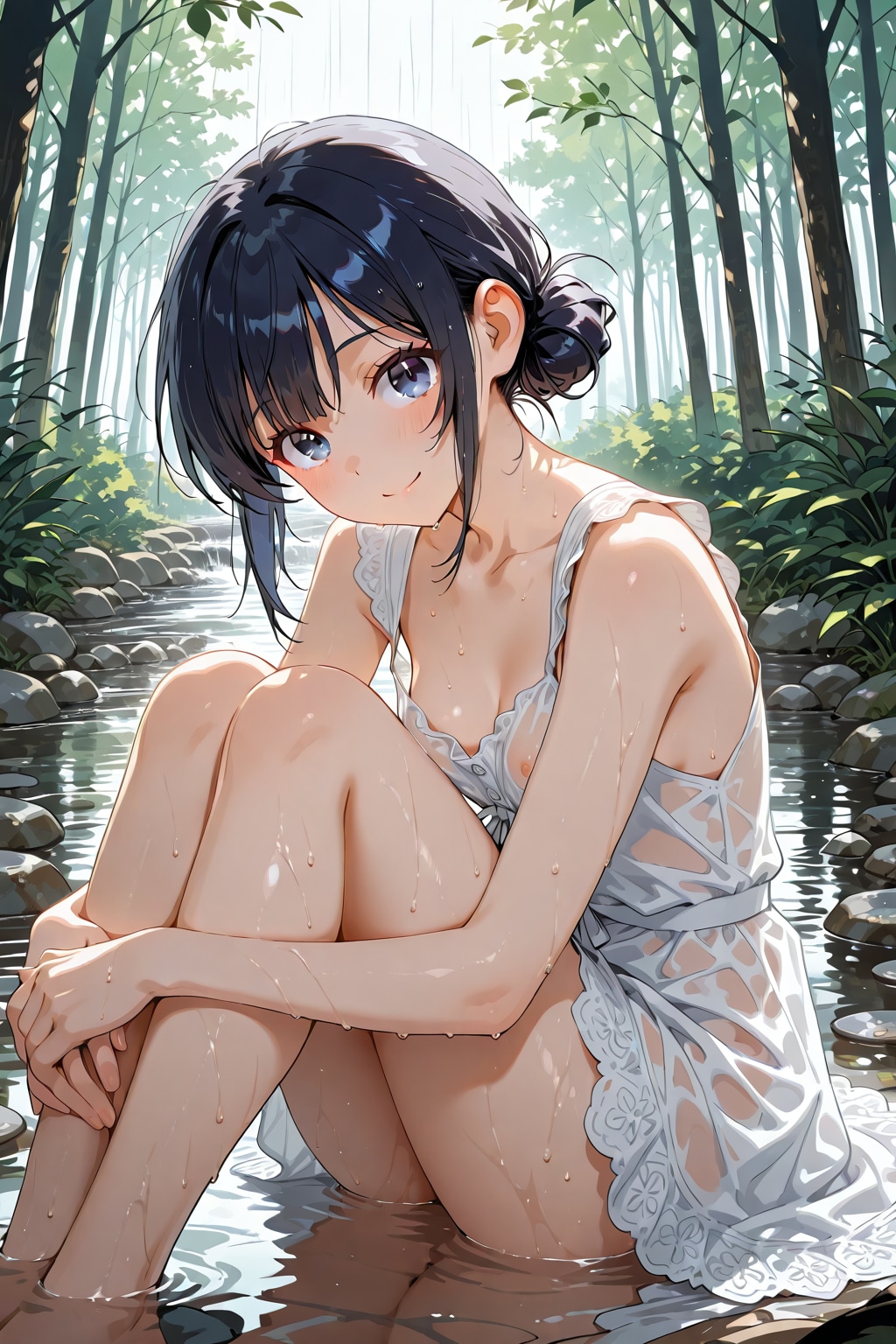 びしょ濡れ女の子17
