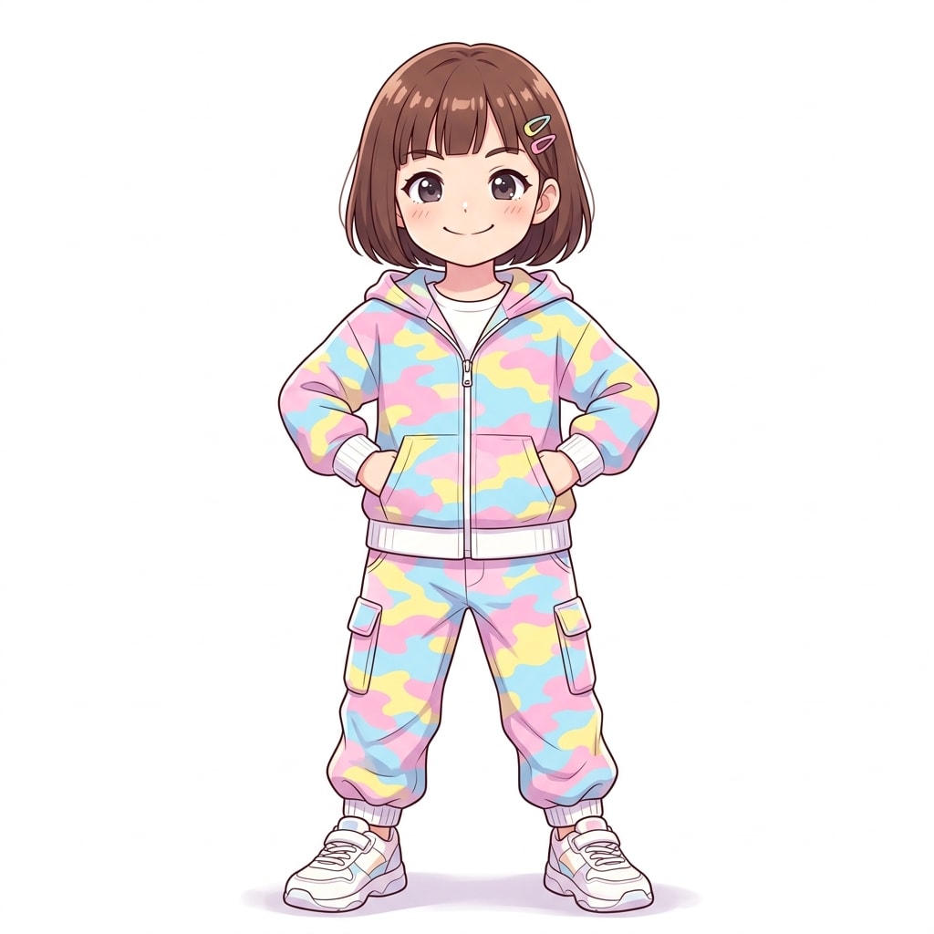 パステル迷彩柄