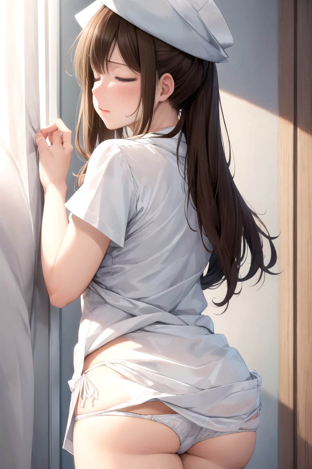 着替え中のナース