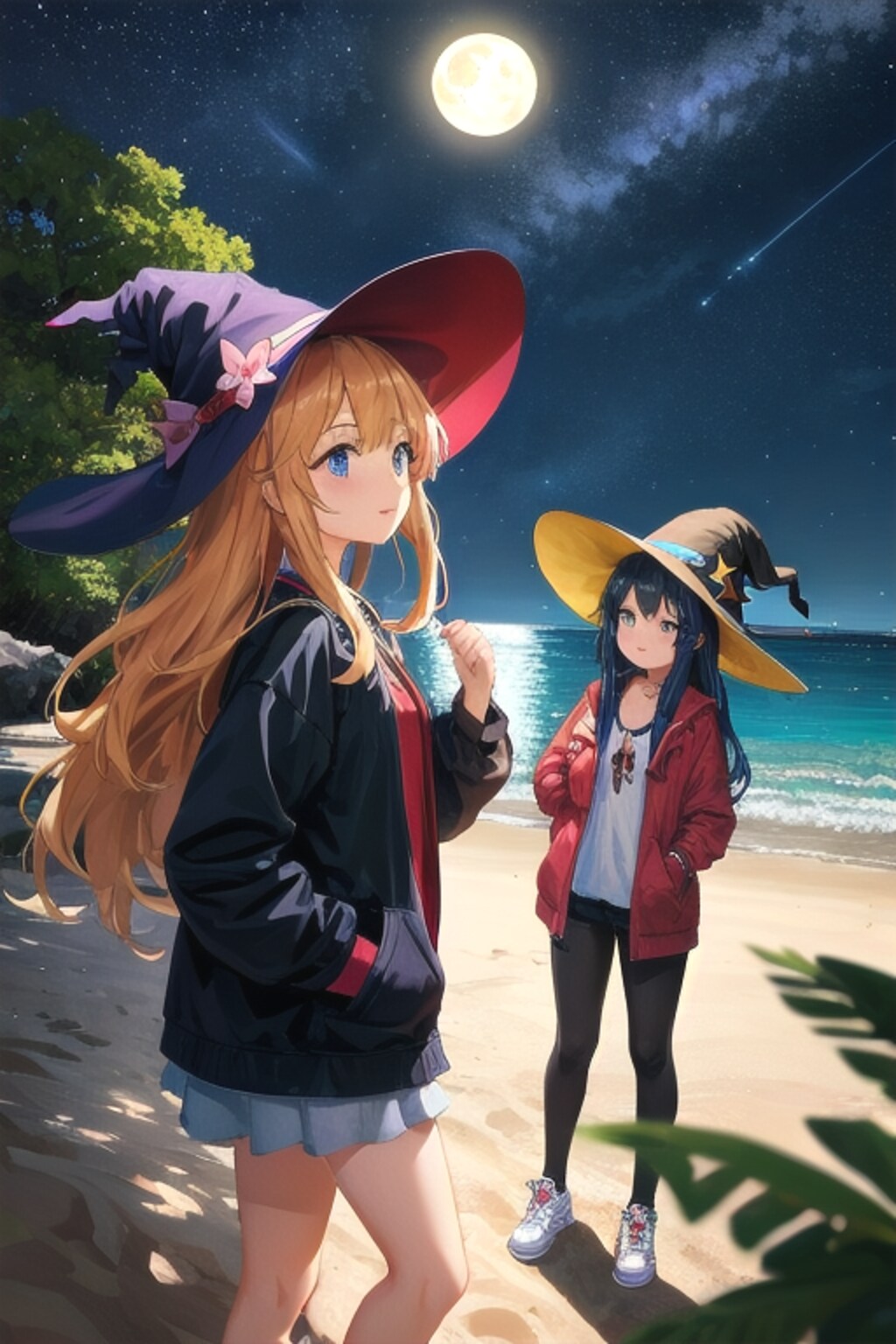 砂浜の魔女と仲間