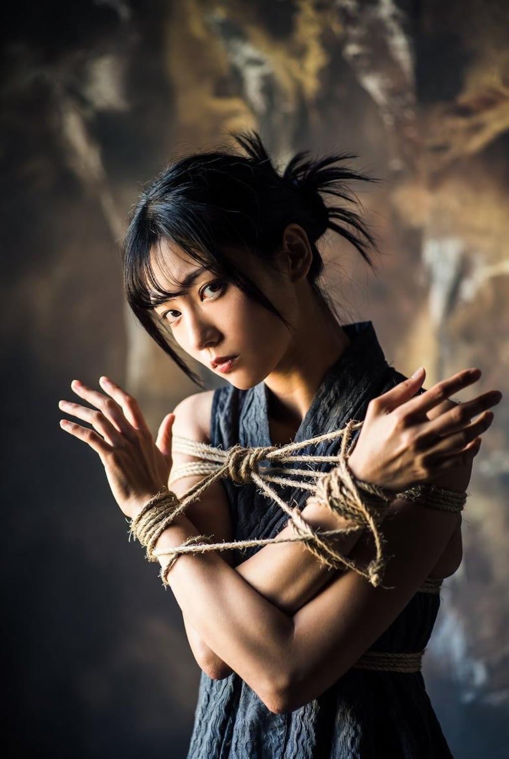 女格闘家の緊縛
