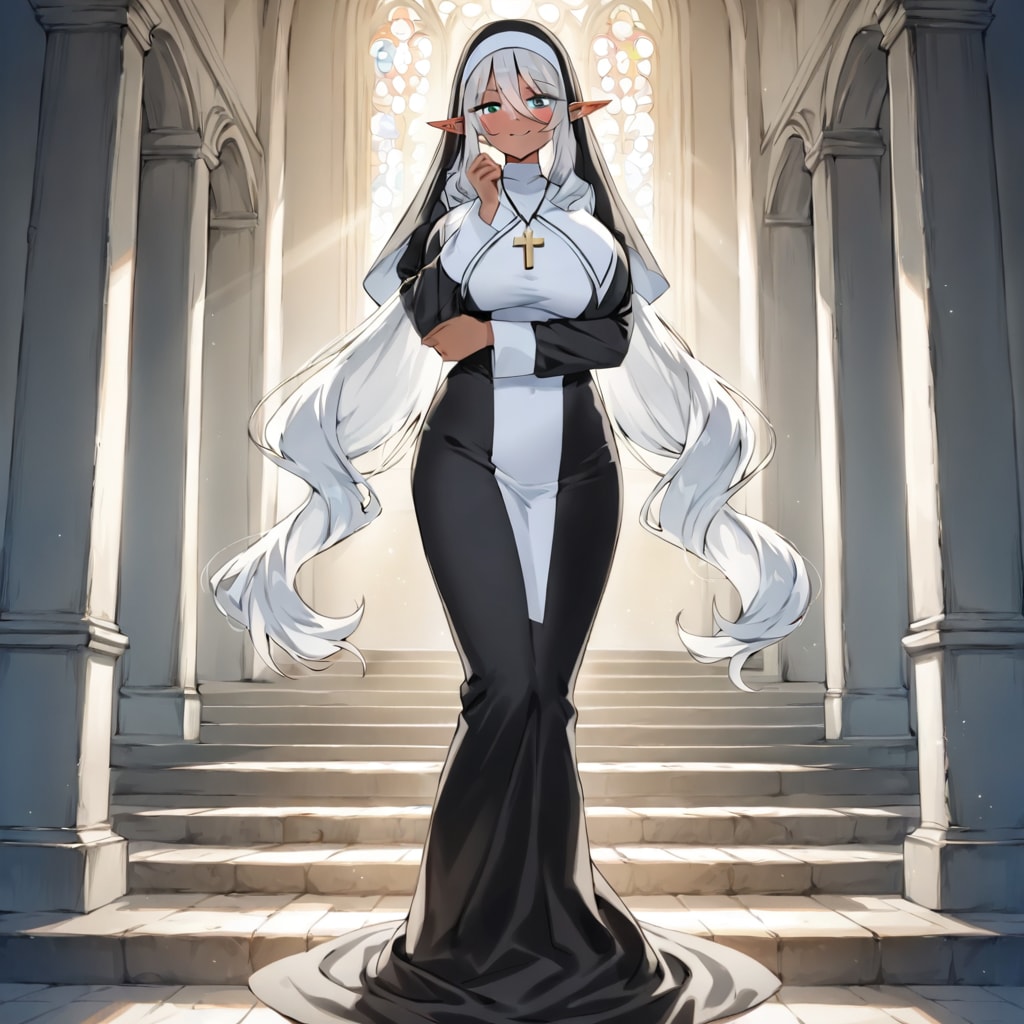 修道女のエルフ
